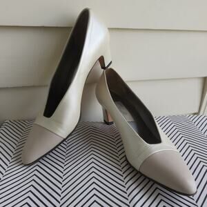 Amalfi Leather Shoes 7.5 AA Pearlescent Two-tone Handmade Women's Vintage